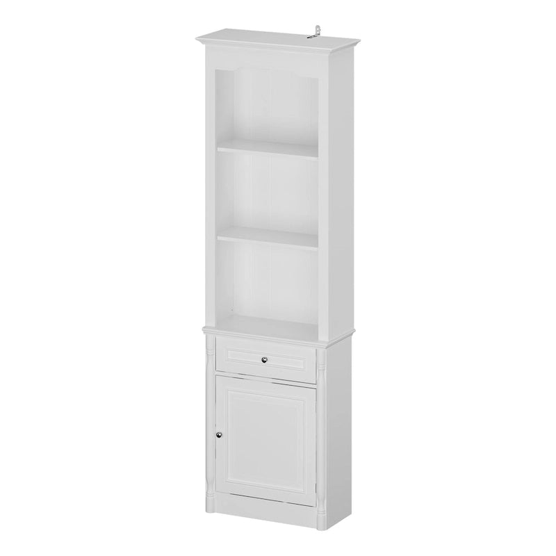 Großes Unterhaltungszentrum mit Bücherregalen, 57x38 Zoll, mit Hutch-Fach für Fernseher