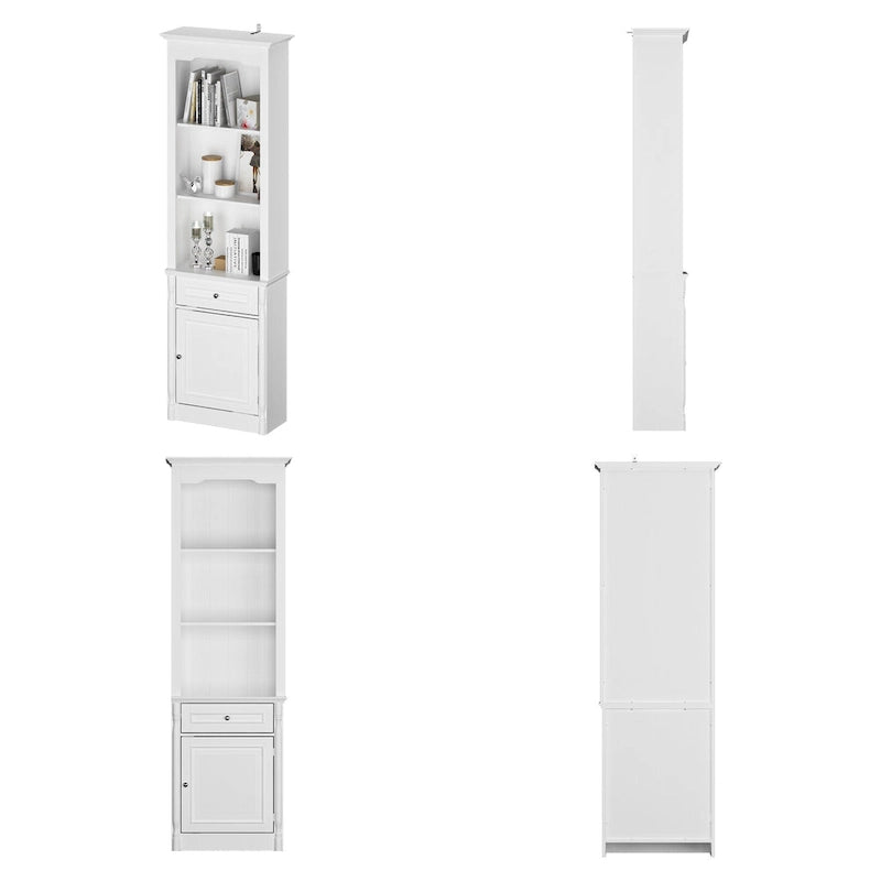 Großes Unterhaltungszentrum mit Bücherregalen, 57x38 Zoll, mit Hutch-Fach für Fernseher