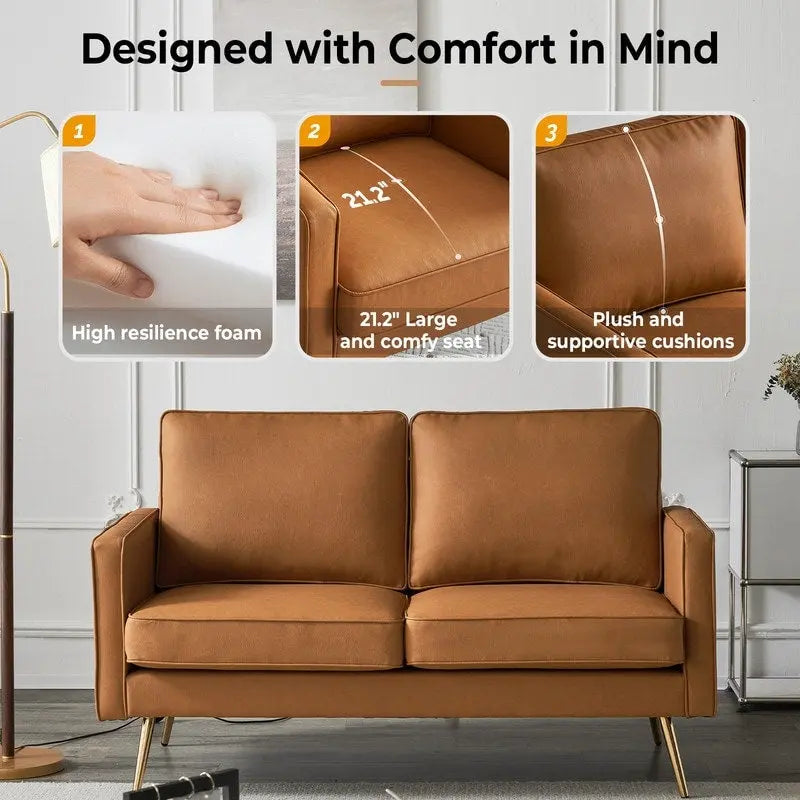 Nowoczesna dwuosobowa sofa VINGLI 56