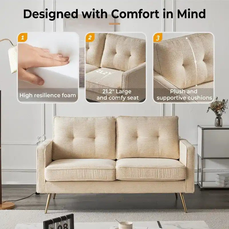 Nowoczesna dwuosobowa sofa VINGLI 56