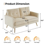 Nowoczesna dwuosobowa sofa VINGLI 56