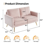 Nowoczesna dwuosobowa sofa VINGLI 56