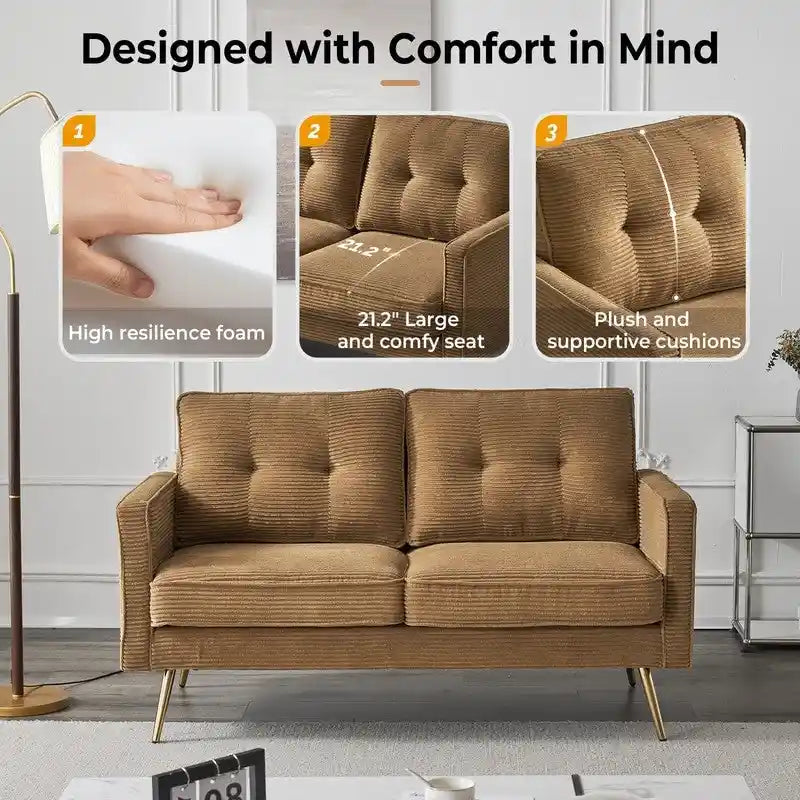 Nowoczesna dwuosobowa sofa VINGLI 56