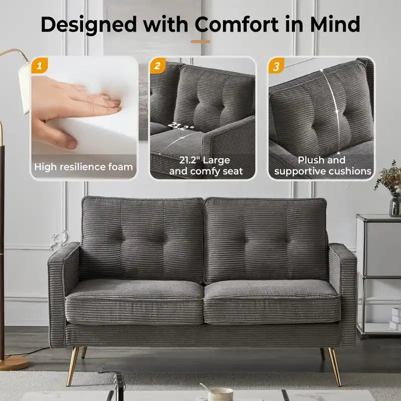 Nowoczesna dwuosobowa sofa VINGLI 56