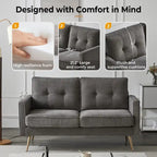 Nowoczesna dwuosobowa sofa VINGLI 56