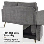 Nowoczesna dwuosobowa sofa VINGLI 56