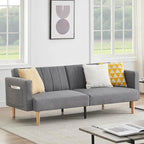 Nowoczesna sofa z funkcją spania z tkaniny 78.74Inch, 3 w 1, składana
