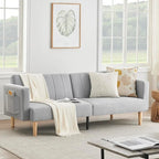 Nowoczesna sofa z funkcją spania z tkaniny 78.74Inch, 3 w 1, składana