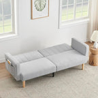 Nowoczesna sofa z funkcją spania z tkaniny 78.74Inch, 3 w 1, składana