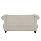 Morden Fort tűzött, kárpitozott Chesterfield kétszemélyes kanapé