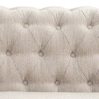 Ensemble de meubles Morden Fort composé d’une causeuse et d’un canapé, capitonné et rembourré, style Chesterfield