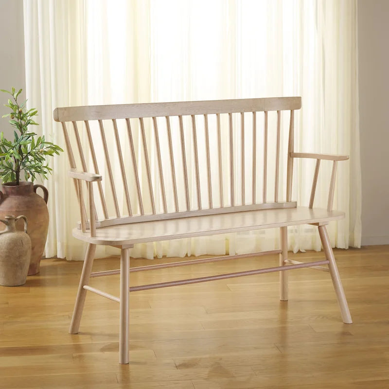 SAFAVIEH Gracija bank met spindelleuning - 48 x 22.4 x 36 - 48W x 22D x 36H