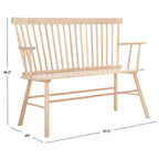 SAFAVIEH Gracija bank met spindelleuning - 48 x 22.4 x 36 - 48W x 22D x 36H