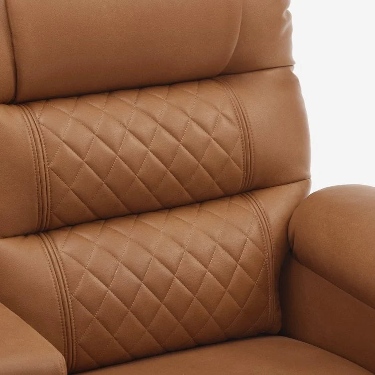 Fauteuil inclinable électrique deux places MCombo avec console, canapé inclinable électrique avec chauffage et vibration, ports USB et porte-gobelets PR624