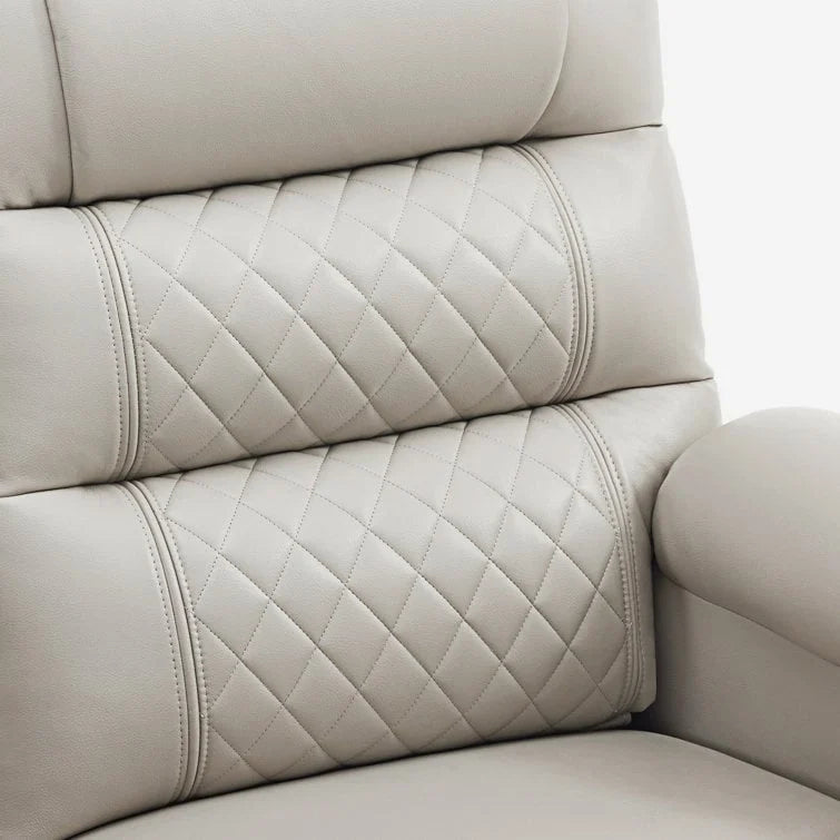 Fauteuil inclinable électrique deux places MCombo avec console, canapé inclinable électrique avec chauffage et vibration, ports USB et porte-gobelets PR624