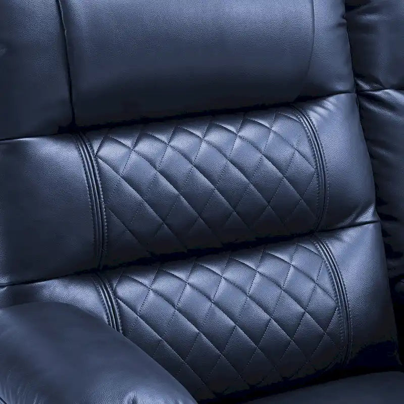Fauteuil inclinable électrique deux places MCombo avec console, canapé inclinable électrique avec chauffage et vibration, ports USB et porte-gobelets PR624