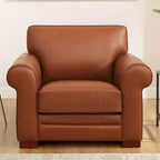 Hydeline Brookfield Ledersofagarnitur aus Vollnarbenleder, Sofa, Zweisitzer und Sessel
