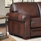 Hydeline Brookfield Ledersofagarnitur aus Vollnarbenleder, Sofa, Zweisitzer und Sessel