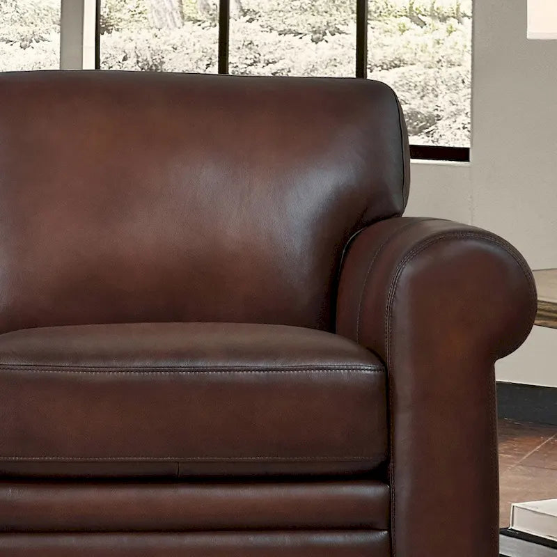 Hydeline Brookfield Ledersofagarnitur aus Vollnarbenleder, Sofa, Zweisitzer und Sessel