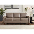Hydeline Laguna bankstel van topnerfleer, bank en fauteuil - bank, fauteuil