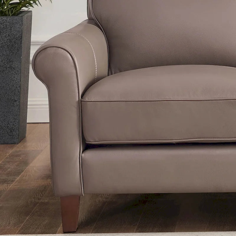 Hydeline Laguna bankstel van topnerfleer, bank en fauteuil - bank, fauteuil
