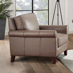 Hydeline Laguna bankstel van topnerfleer, bank en fauteuil - bank, fauteuil