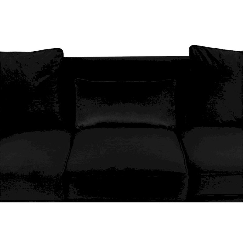Conjunto de sala de terciopelo negro