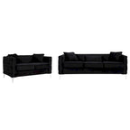 Conjunto de sala de terciopelo negro
