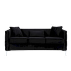 Conjunto de sala de terciopelo negro