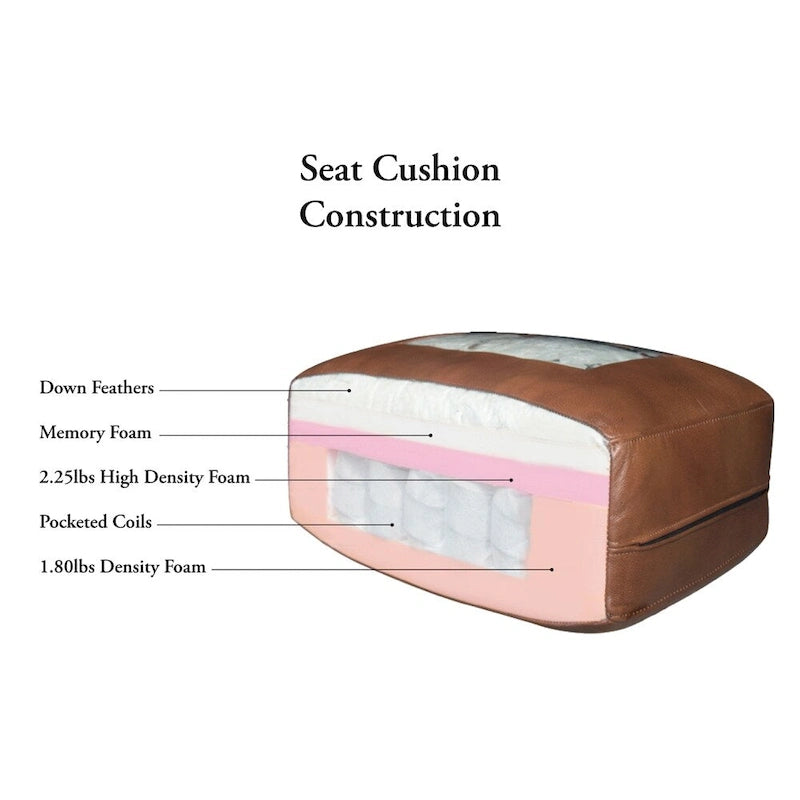 Hydeline Alton Bay Chesterfield-bank en loveseat van volnerfleer - bank, loveseat