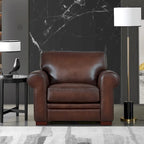 Hydeline Brookfield Sofa-Set aus vollnarbigem Leder, Sofa und Sessel