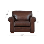 Hydeline Brookfield Sofa-Set aus vollnarbigem Leder, Sofa und Sessel
