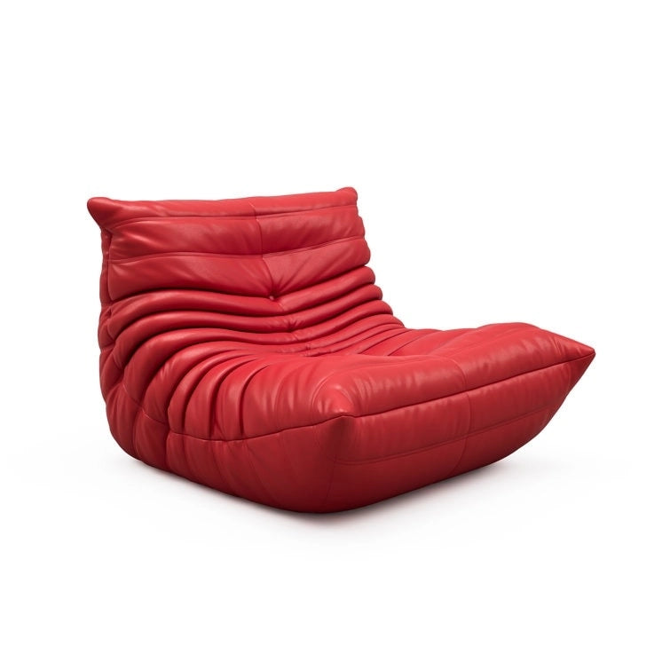 Furgle bank van microvezelleer met ergonomisch ontwerp, relaxbank voor op de vloer