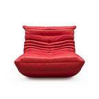 Furgle bank van microvezelleer met ergonomisch ontwerp, relaxbank voor op de vloer