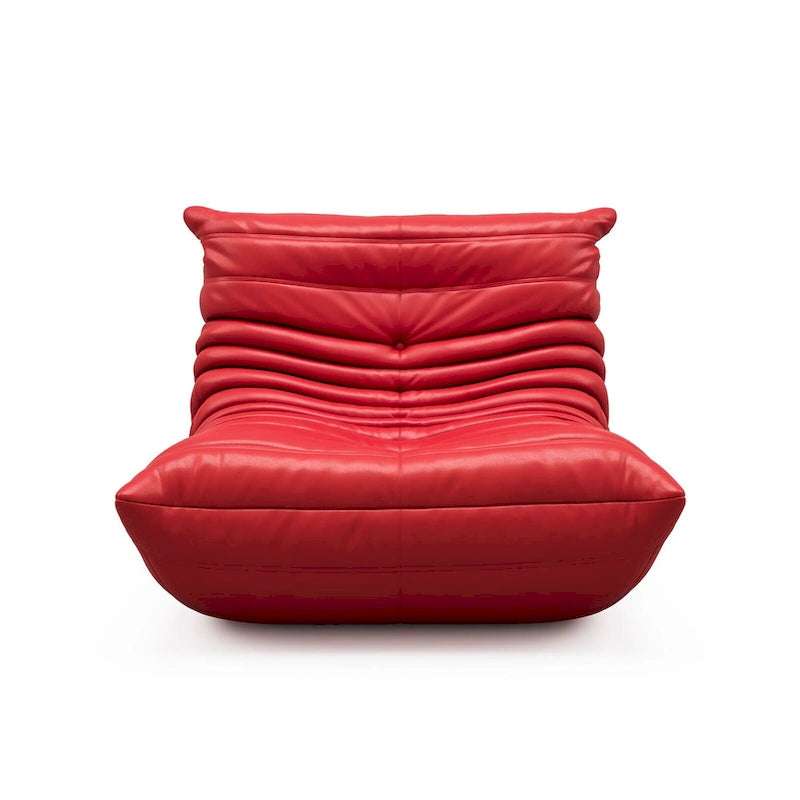 Furgle bank van microvezelleer met ergonomisch ontwerp, relaxbank voor op de vloer