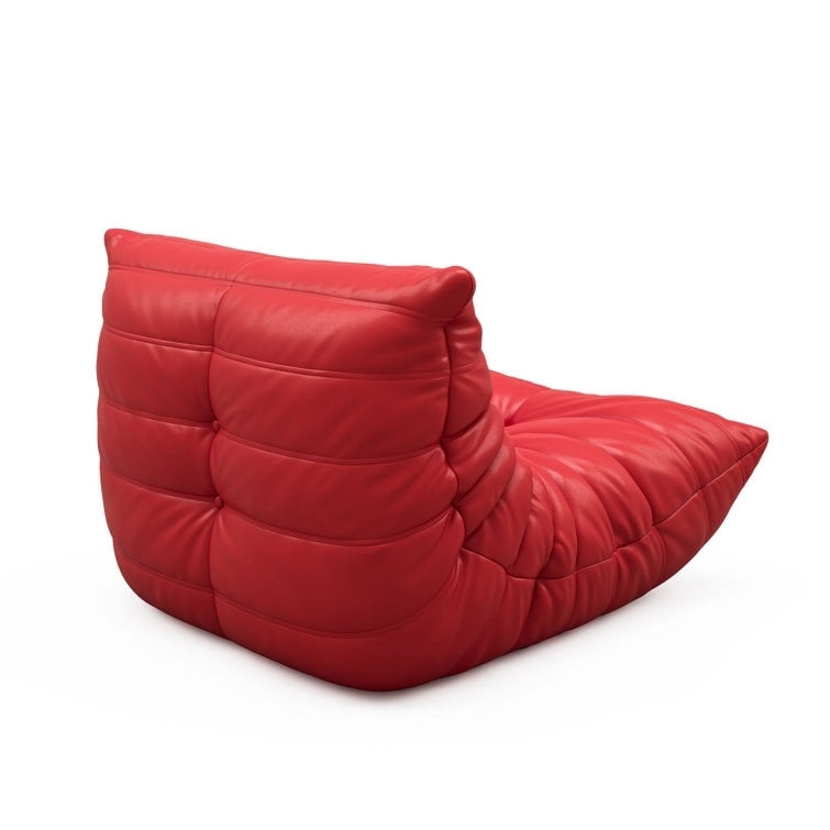 Furgle bank van microvezelleer met ergonomisch ontwerp, relaxbank voor op de vloer