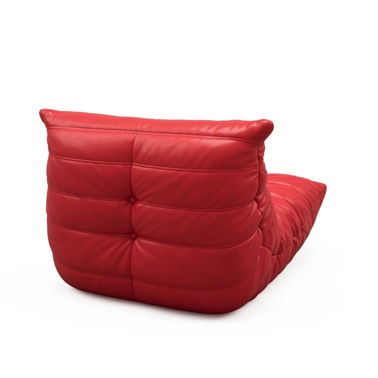 Furgle bank van microvezelleer met ergonomisch ontwerp, relaxbank voor op de vloer