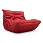 Furgle bank van microvezelleer met ergonomisch ontwerp, relaxbank voor op de vloer