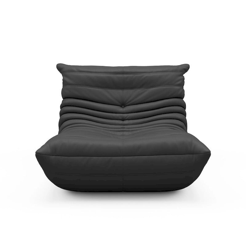 Furgle bank van microvezelleer met ergonomisch ontwerp, relaxbank voor op de vloer