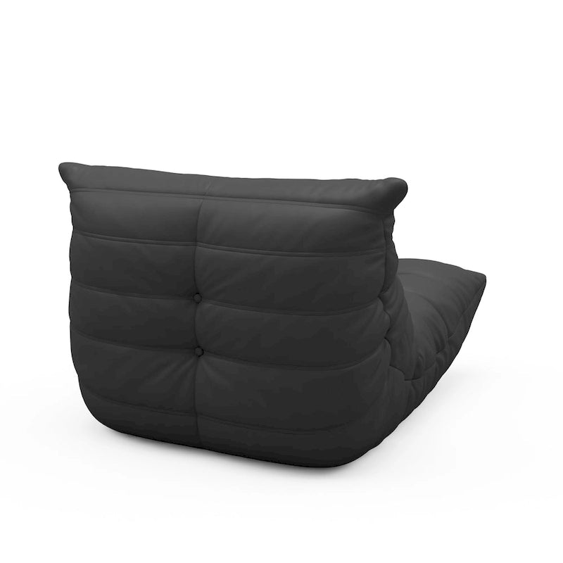 Furgle bank van microvezelleer met ergonomisch ontwerp, relaxbank voor op de vloer