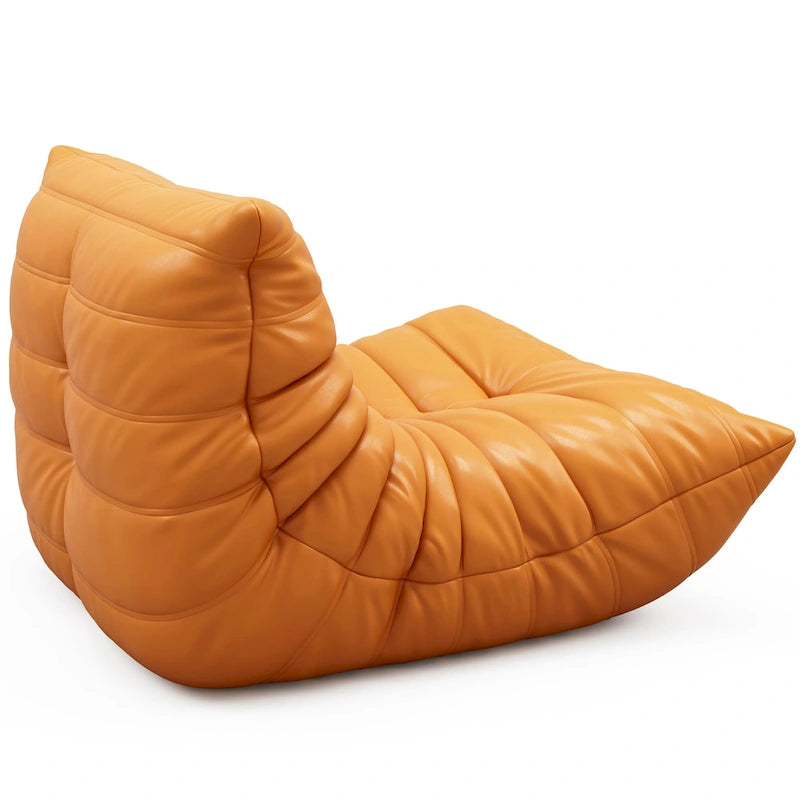 Furgle bank van microvezelleer met ergonomisch ontwerp, relaxbank voor op de vloer
