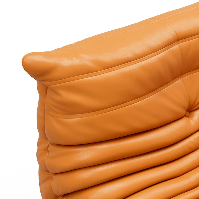 Furgle bank van microvezelleer met ergonomisch ontwerp, relaxbank voor op de vloer