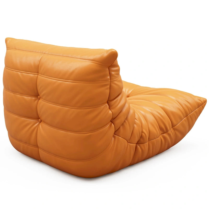 Furgle bank van microvezelleer met ergonomisch ontwerp, relaxbank voor op de vloer