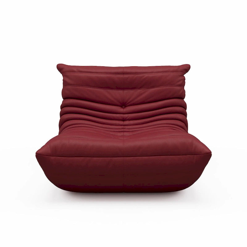 Furgle bank van microvezelleer met ergonomisch ontwerp, relaxbank voor op de vloer