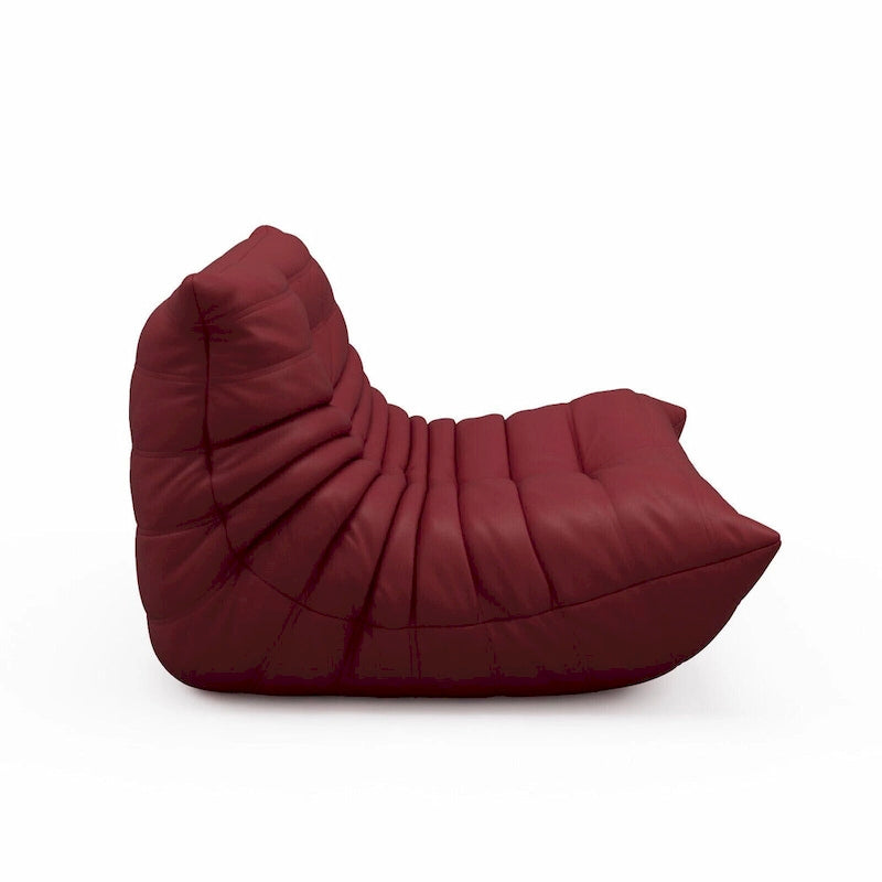 Furgle bank van microvezelleer met ergonomisch ontwerp, relaxbank voor op de vloer