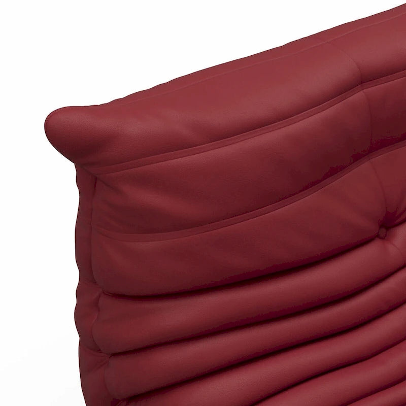 Furgle bank van microvezelleer met ergonomisch ontwerp, relaxbank voor op de vloer