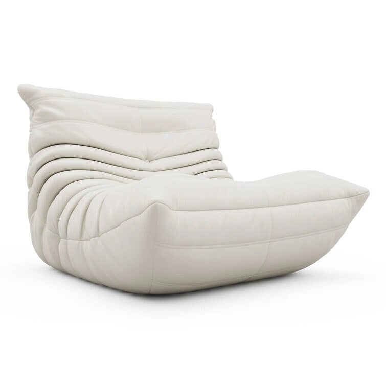 Furgle bank van microvezelleer met ergonomisch ontwerp, relaxbank voor op de vloer
