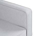 Futon-Schlafsofa, Couch aus Kunstleder mit Memory-Schaum, modernes, umwandelbares Zweisitzersofa für kompakte Wohnzimmer