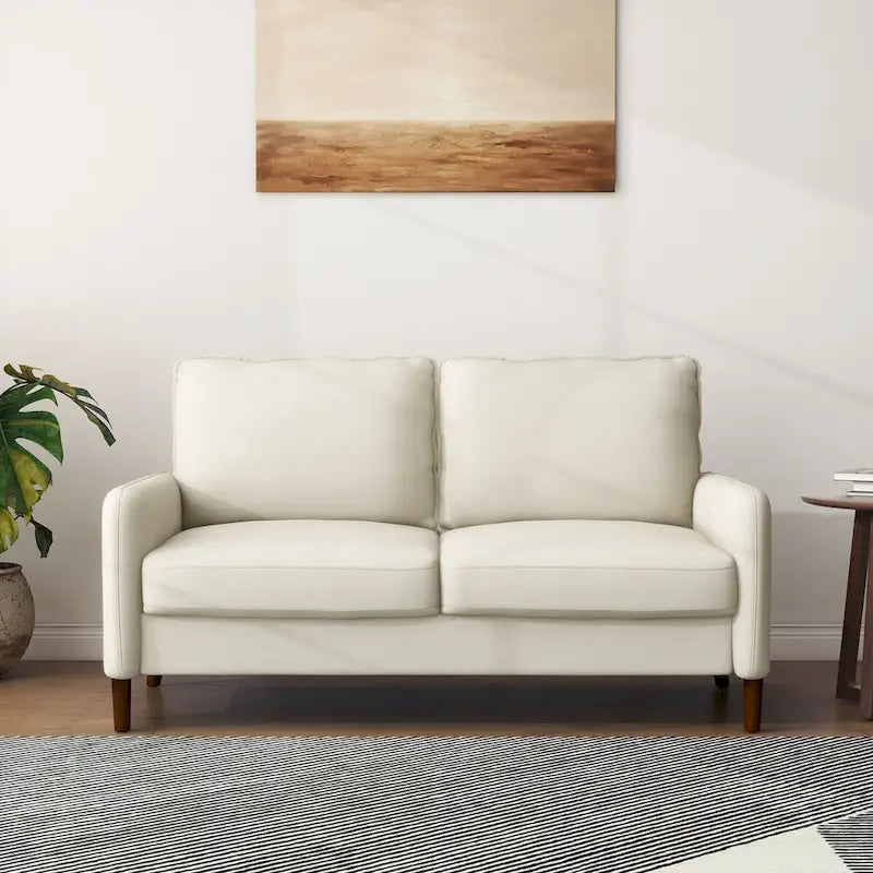 Loveseat de lino para sala de estar