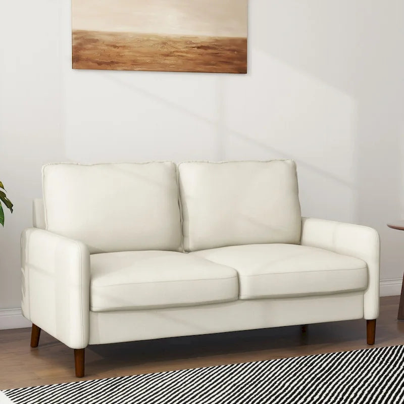 Loveseat de lino para sala de estar